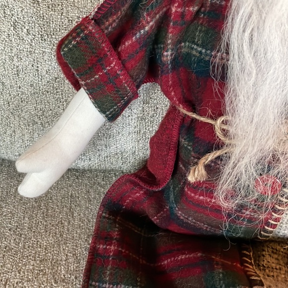 Felted Woof and Poof wool stuffed woodland Santa - Picture 4 of 6